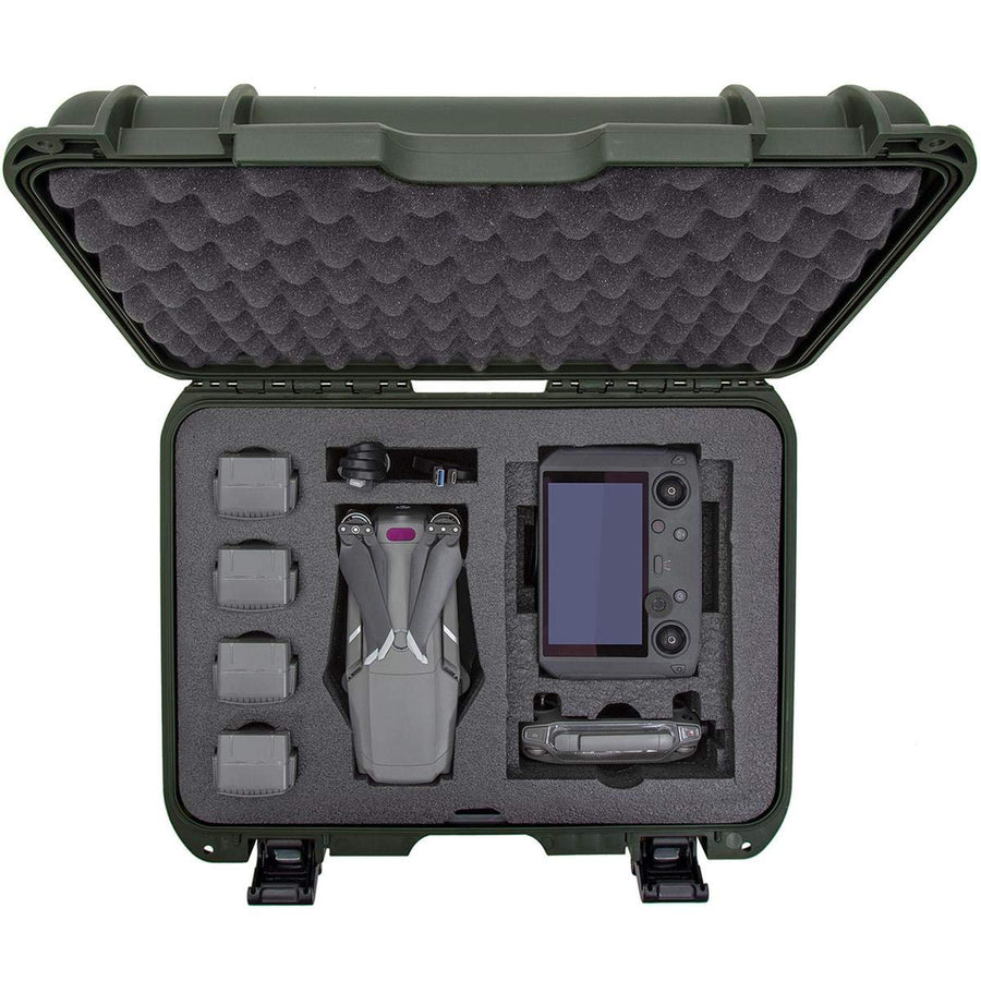Nanuk 925 Media Series Lightweight NK-7 Resin Waterproof Hard Case for DJI Mavic 2 Pro/Zoom + Smart Controller, Olive