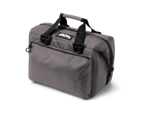 AO Coolers Canvas Caravan Soft Cooler with High-Density Insulation, Oversized Storage Pockets, Charcoal, 24-Can