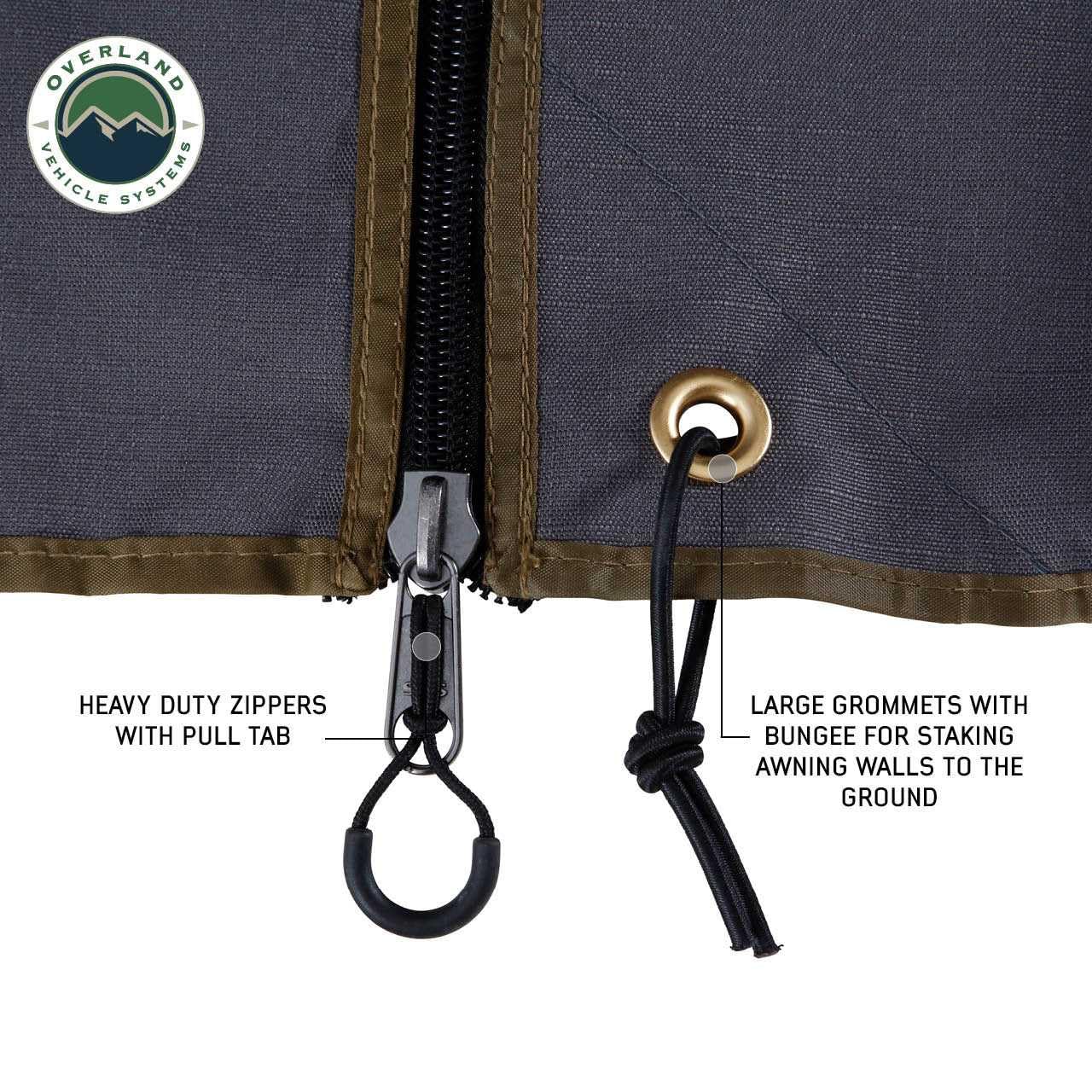 HD Nomadic 270 LTE Awning Wall Drivers Side 1 and 2 | Dark Gray | Awning Sold Separately | 18309909