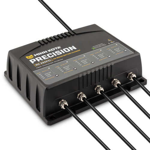 Minn Kota MK-550PCL Precision On-Board Marine Battery Charger – 5 Banks, 10 Amps Each
