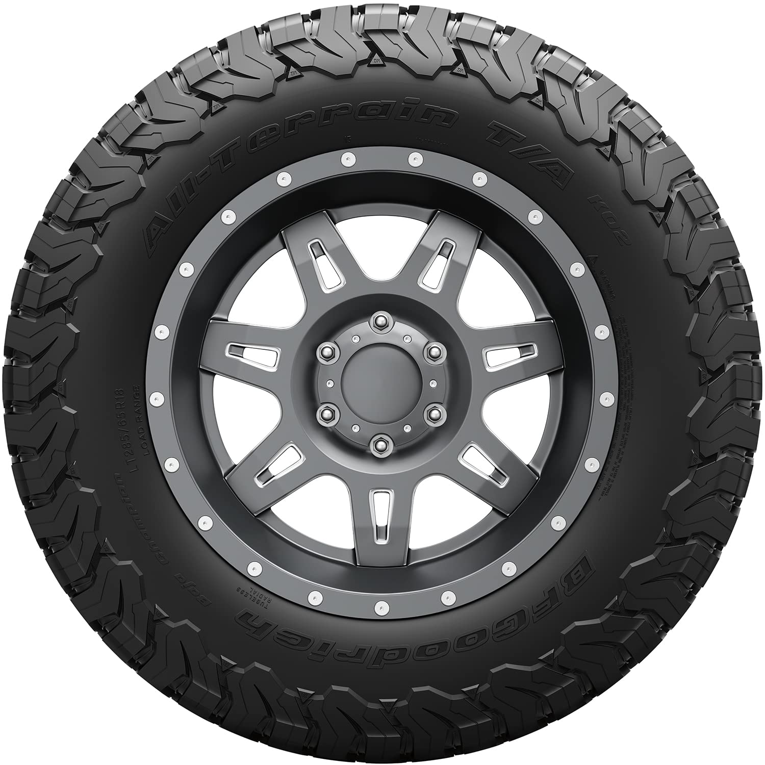 All Terrain BFGoodrich T/A KO2 Radial Car Tire for Light Trucks, SUVs, and Crossovers, LT215/65R16/D 103/100S