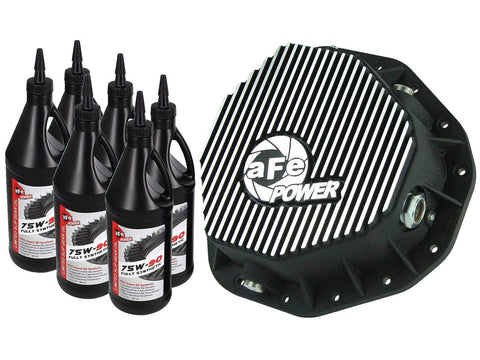 aFe Power Pro Series 46-70092-WL Machined Rear Differential Cover with Gear Oil