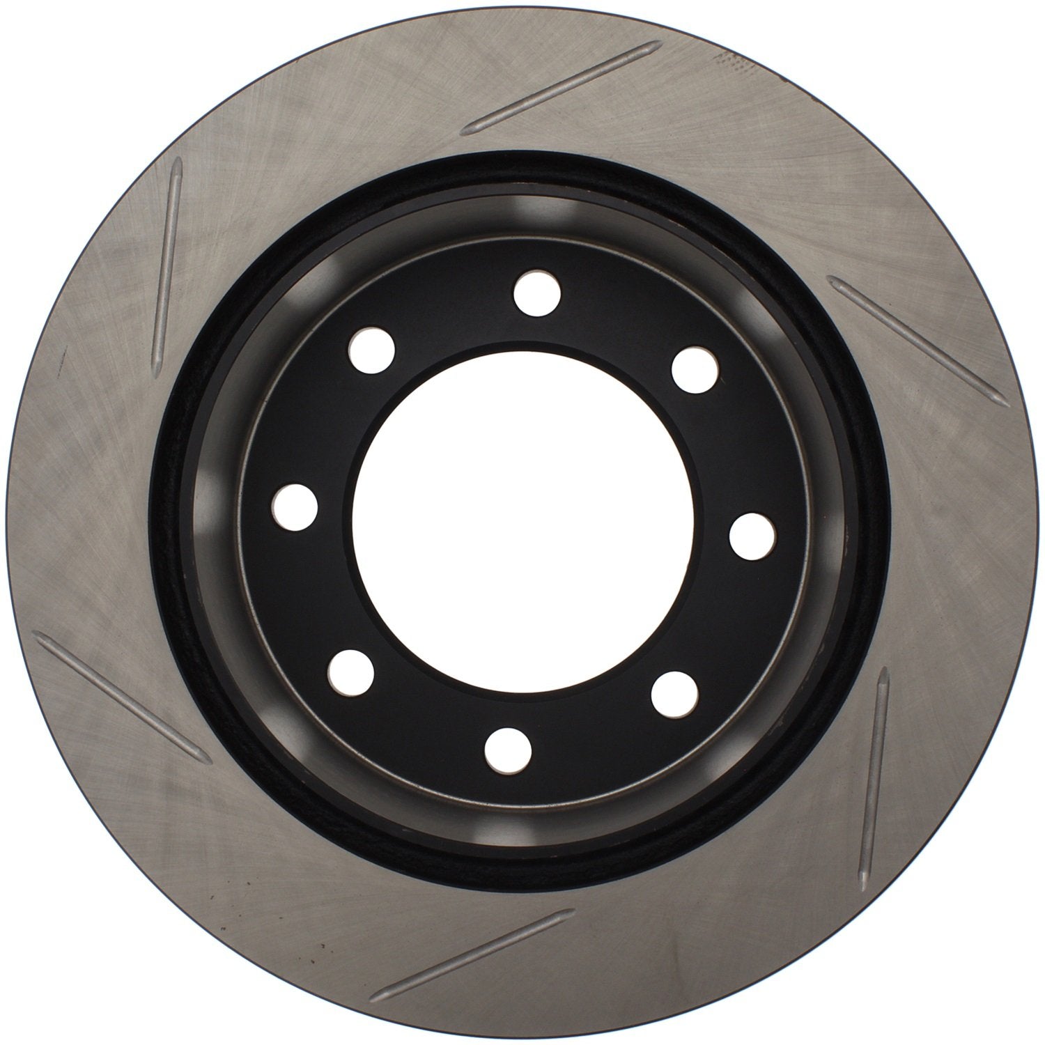 POWER SLOT Slotted Brake Rotor Power Slot Silver E-Coated Alloy Single 12666044SR