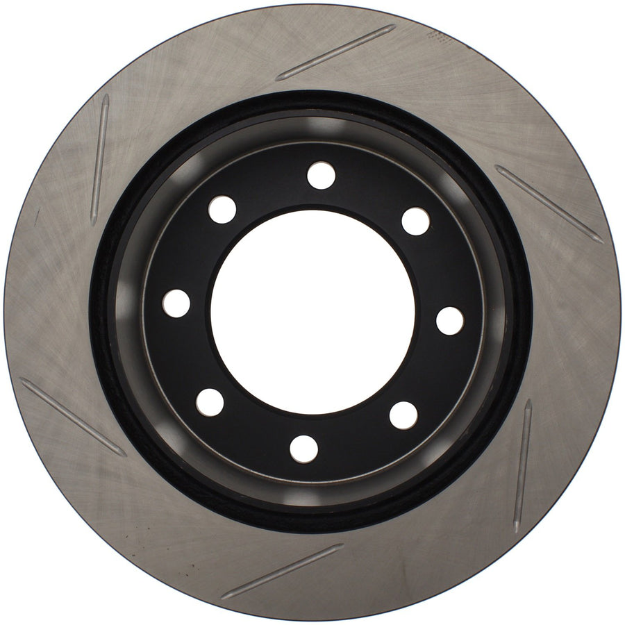 POWER SLOT Slotted Brake Rotor Power Slot Silver E-Coated Alloy Single 12666044SR
