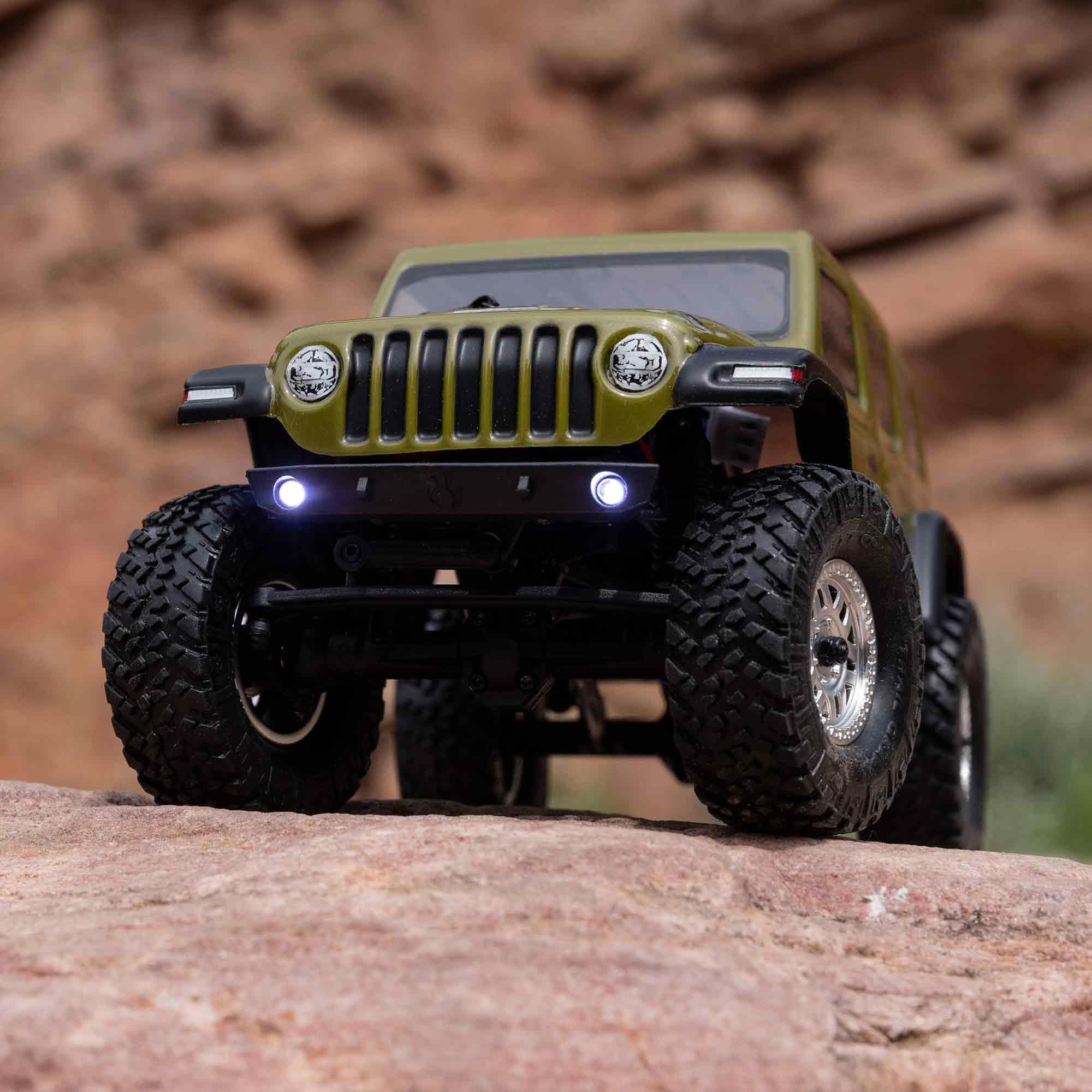 Axial RC Truck SCX24 2019 Jeep Wrangler JLU CRC, 1/24 Green: 4WD RTR (Battery and Charger Included), AXI00002V3T4