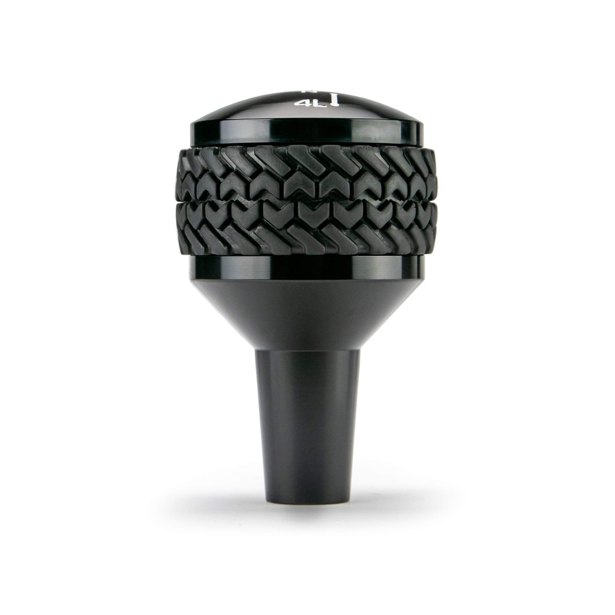 2007-2018 Wrangler JK DV8 Offroad Replacement Shift Knob | 4WD Shifter | Billet Aluminum Construction | Rubber Tire Tread Grip