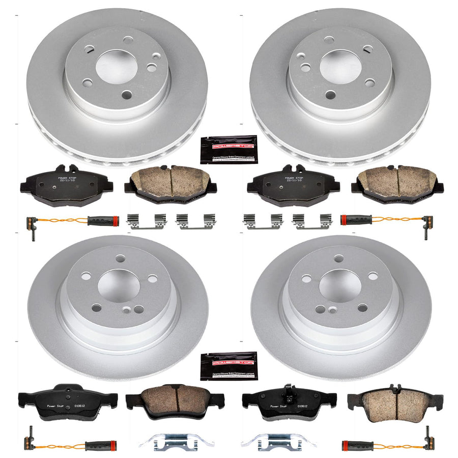 Power Stop Z23 Evolution Geomet Coated Brake Kit Front and Rear For Mercedes-Benz E320 2006 [Model Specific]