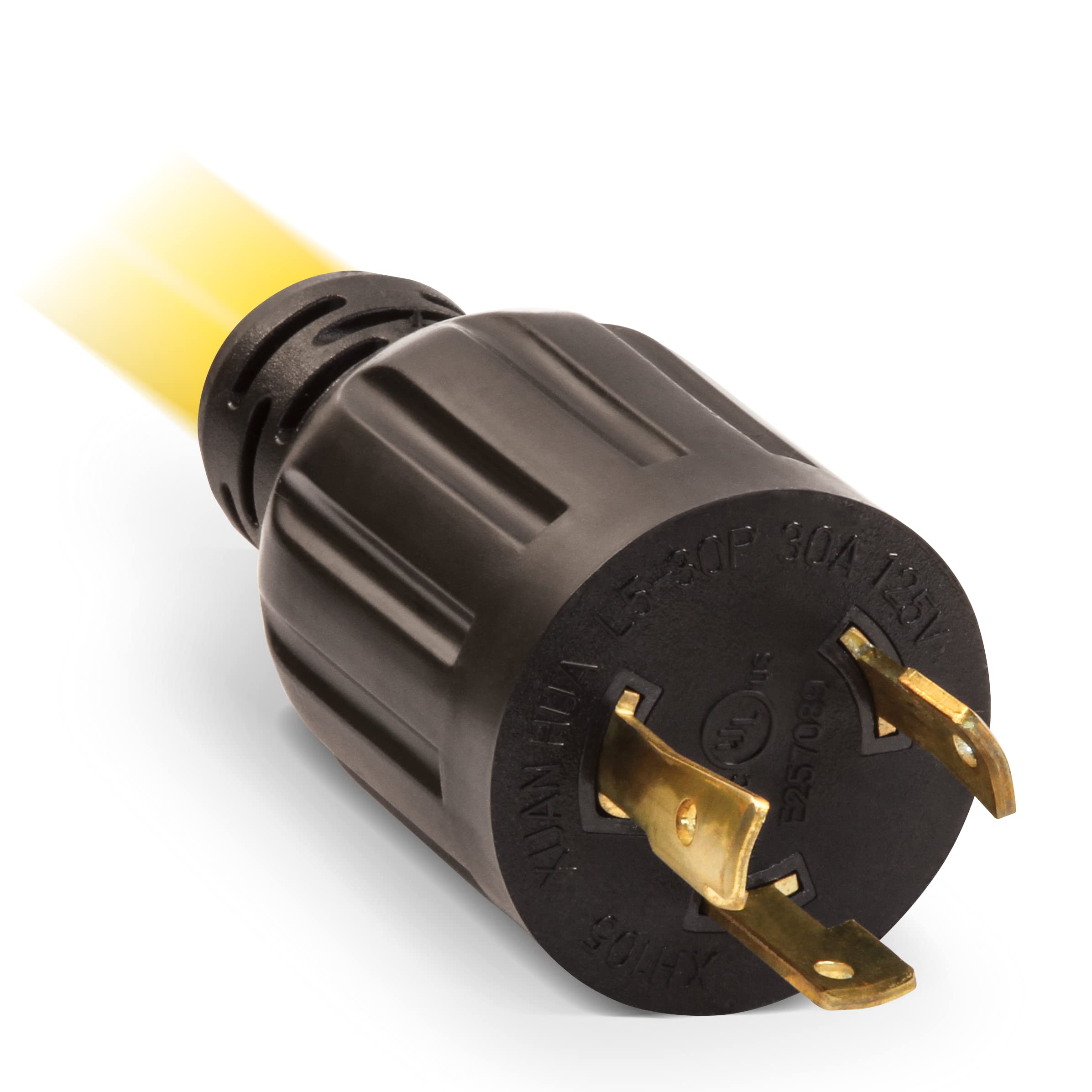 30-Amp Champion Power Equipment 25-Foot 125-Volt Fan-Style Generator Extension Cord (L5-30P to three 5-15R)