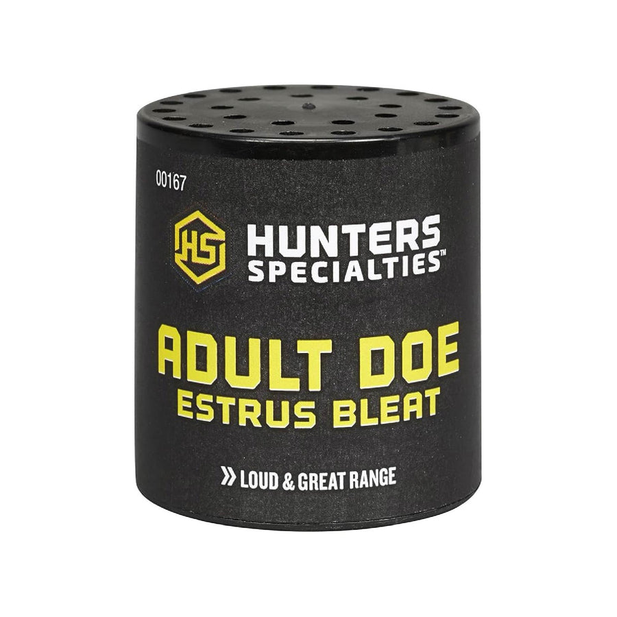 Hunters Specialties Doe Estrus Bleat Hunting Deer Calls - Authentic Vocalizations Rut Period Can Game Call Adult Doe Estrus Bleat