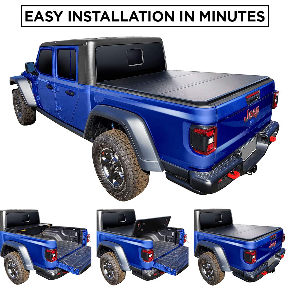Tyger Auto T5 Hardtop Alloy Truck Bed Tonneau Cover Compatible with 2020-2026 Jeep Gladiator JT | 5' (60") Bed | TG-BC5J3060