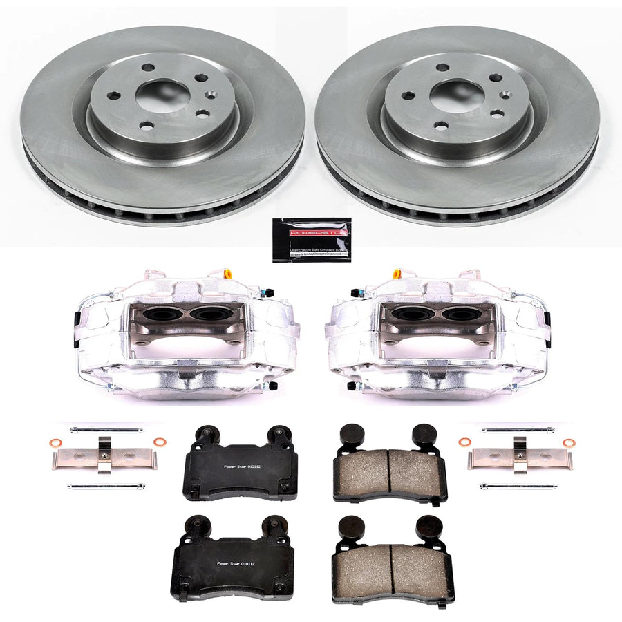 Power Stop KCOE5602 Replacement Autospeciality Front Caliper Kit- OE Rotors, Ceramic Brake Pads, Calipers For Chevrolet Camaro 2010-2015 [Model Specific]