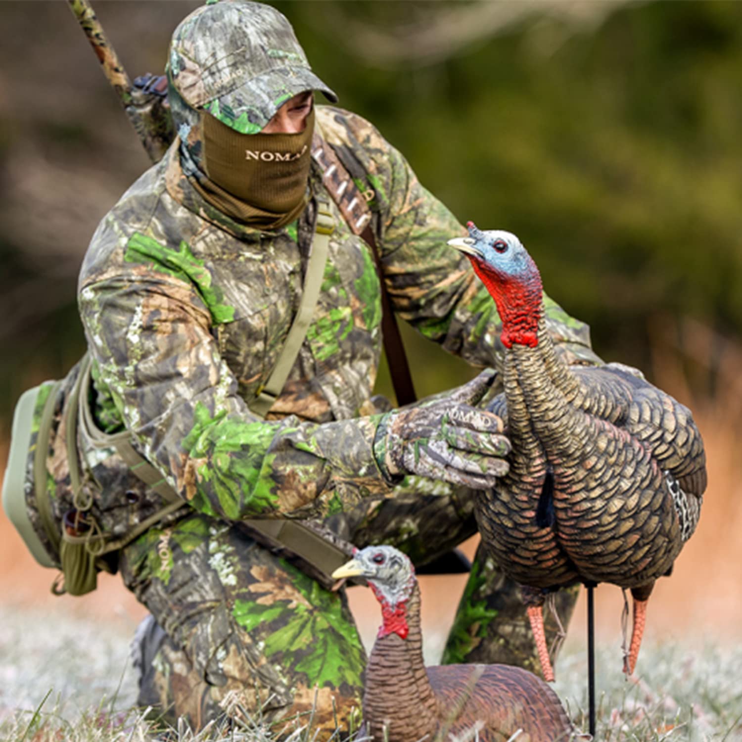 HDR Jake Avian-X Turkey Decoy | Rugged Durable Realistic Lifelike Quarter-Strut Body Standing Hunting Decoy with 2 Removable Heads, Mounting Stake & Carry Bag