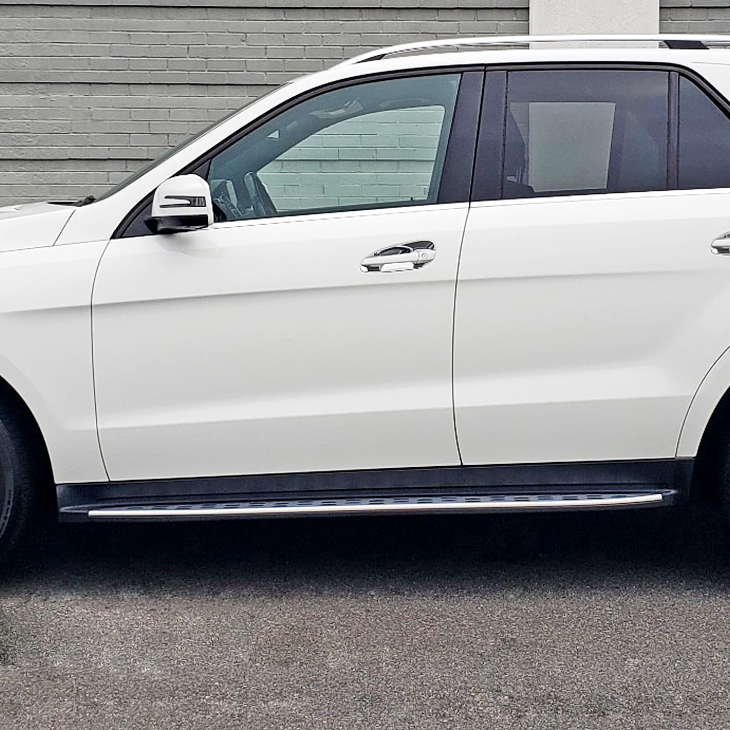 Aluminum Side Step Bars Spec-D Tuning Running Boards Compatible with 2012-2015 Mercedes-Benz W166