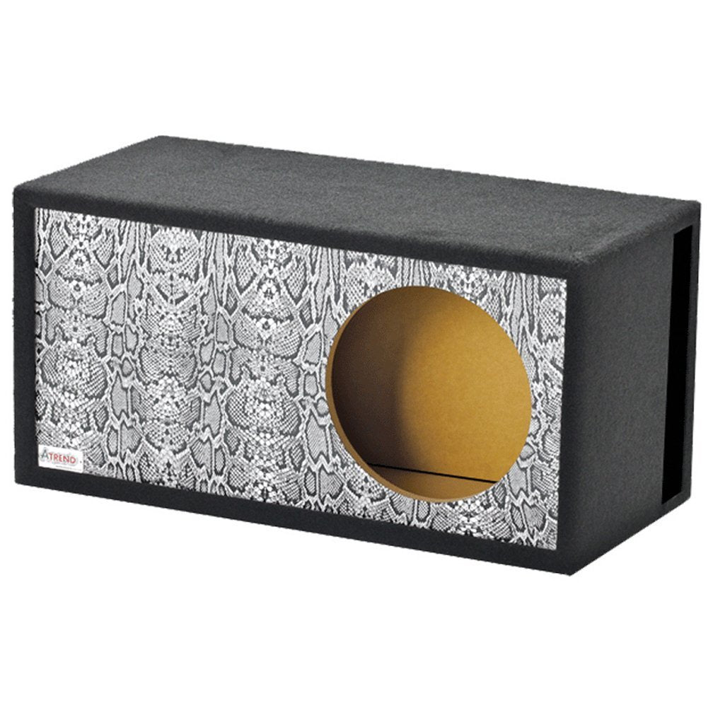 Atrend 10LSVBB-Reptile Style GFX Series Single Vented SPL 10" Subwoofer Enclosure
