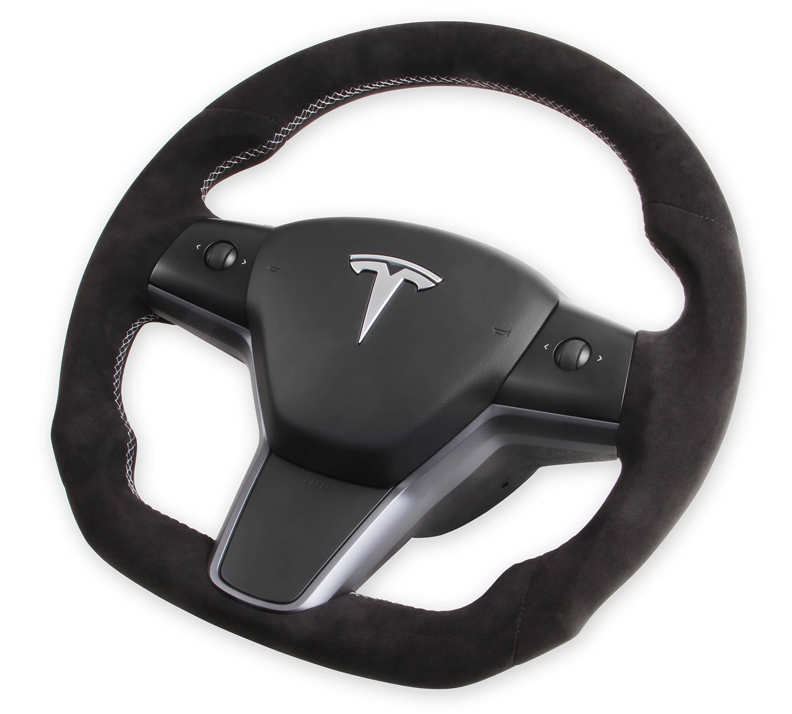 Synthetic Suede Wrapped Rekudo RK950-02 Steering Wheel