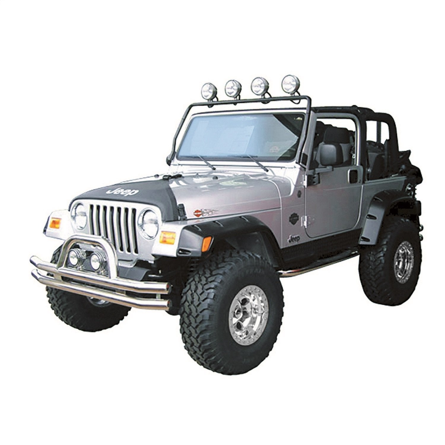 Light Bar Rugged Ridge for Jeep Wrangler TJ | Full Frame | 11232.01 | Fits 1997-2006 Jeep Wrangler TJ