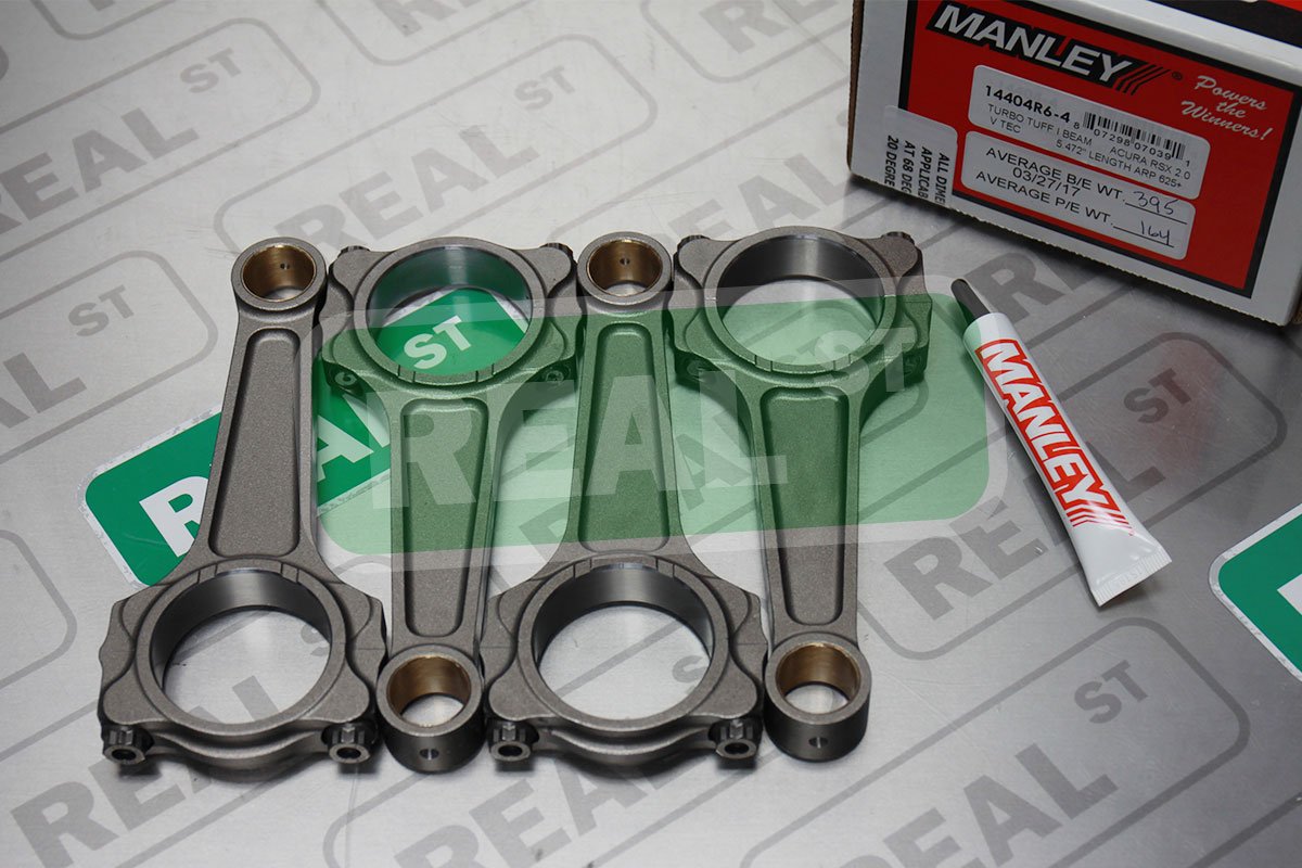 Connecting Rod Set Manley 14404R6-4 (02+ Acura RSX 2.0 V-Tec (K20) Turbo Tuff Pro Series I-Beam Replacement), 1 Pack