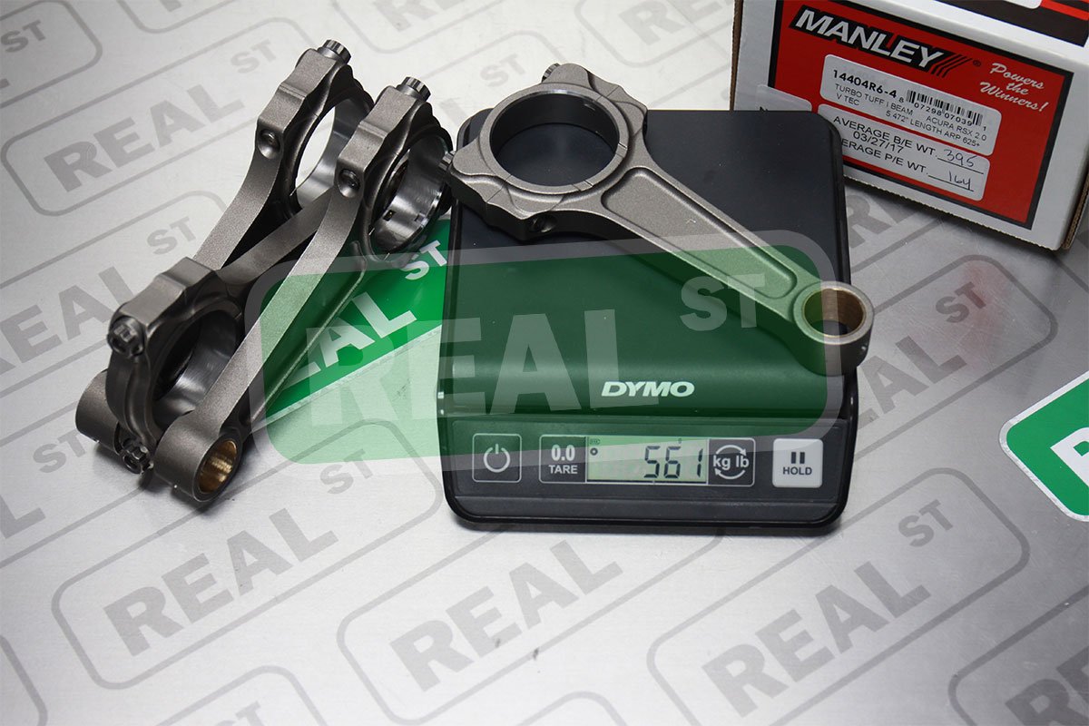 Connecting Rod Set Manley 14404R6-4 (02+ Acura RSX 2.0 V-Tec (K20) Turbo Tuff Pro Series I-Beam Replacement), 1 Pack