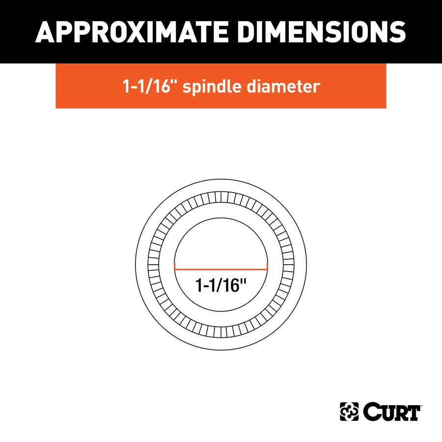 CURT Replacement 23211 Trailer Wheel Bearing Kit, 1-1/16-Inch Inside Diameter