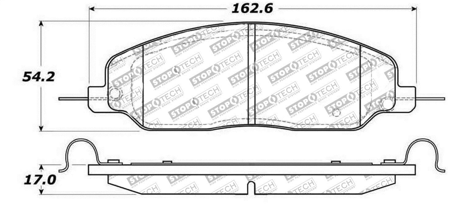 Sport Brake Pads StopTech 309.10810 with Shims and Hardware