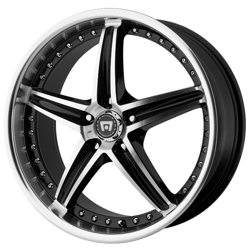D5S MR107 17x7.5, Bolt Pattern: 5x100/, Offset: 45, GLOSS BLACK MACHINED, set of 1