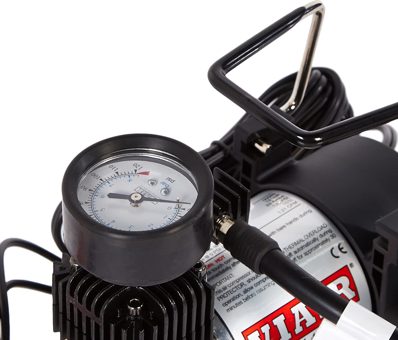 90P ViAir - 00093 Portable Compressor Kit With Alligator Clamps, Tire Inflator, Tire Air Pump, 12V, 30 Min. @ 30 PSI, 120 PSI, For Up to 31 Inch Tires