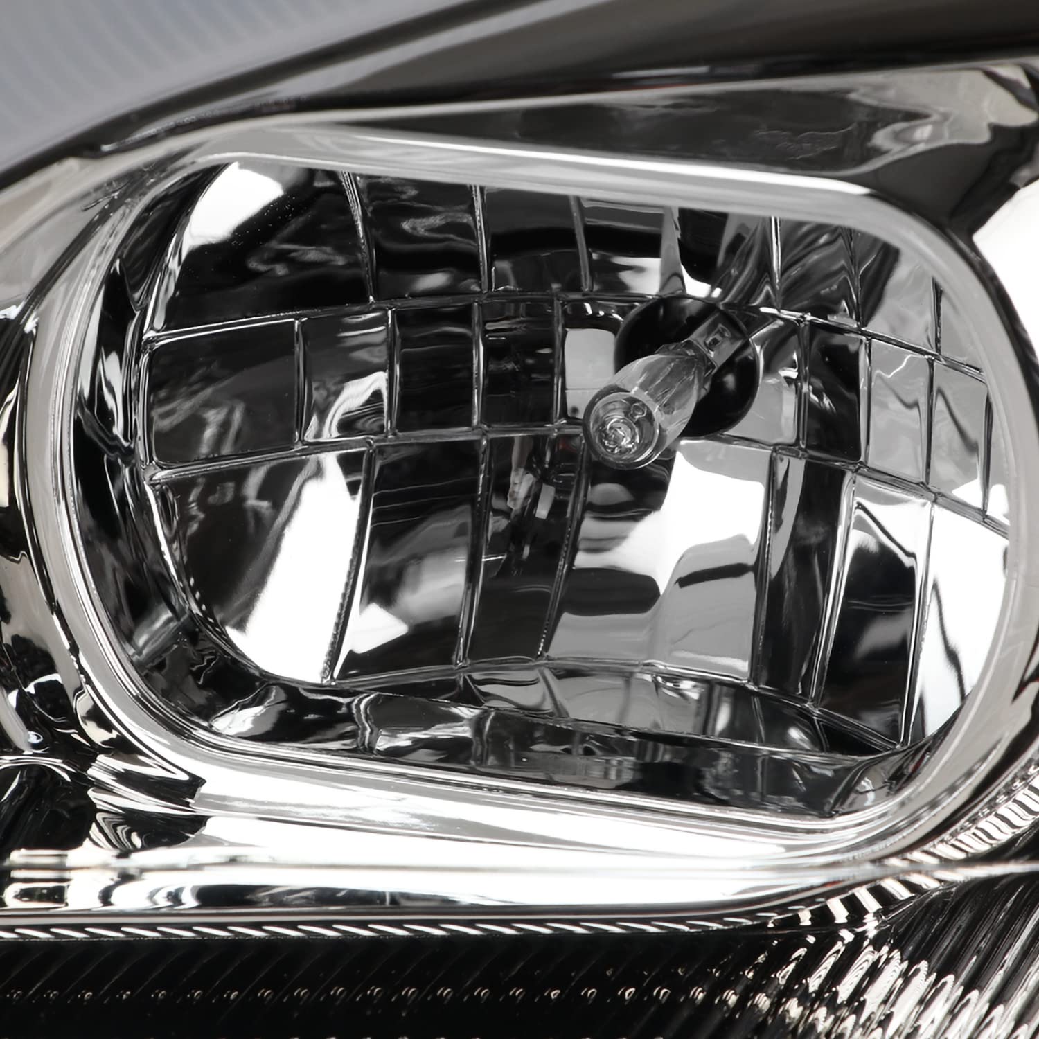 Chrome Projector Headlights w/LED Sequential Signal SPEC-D TUNING Compatible with 2006-2008 Mercedes Benz W164 ML350 ML500 ML-Class, Left + Right Pair Headlamps Assembly