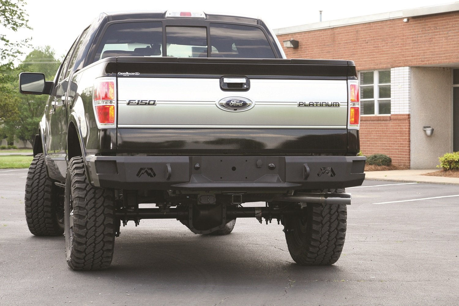 Heavy Duty Rear Bumper Fab Fours FF09-W1750-B Uncoated/Paintable Incl. 0.75 in. D-Ring Mount