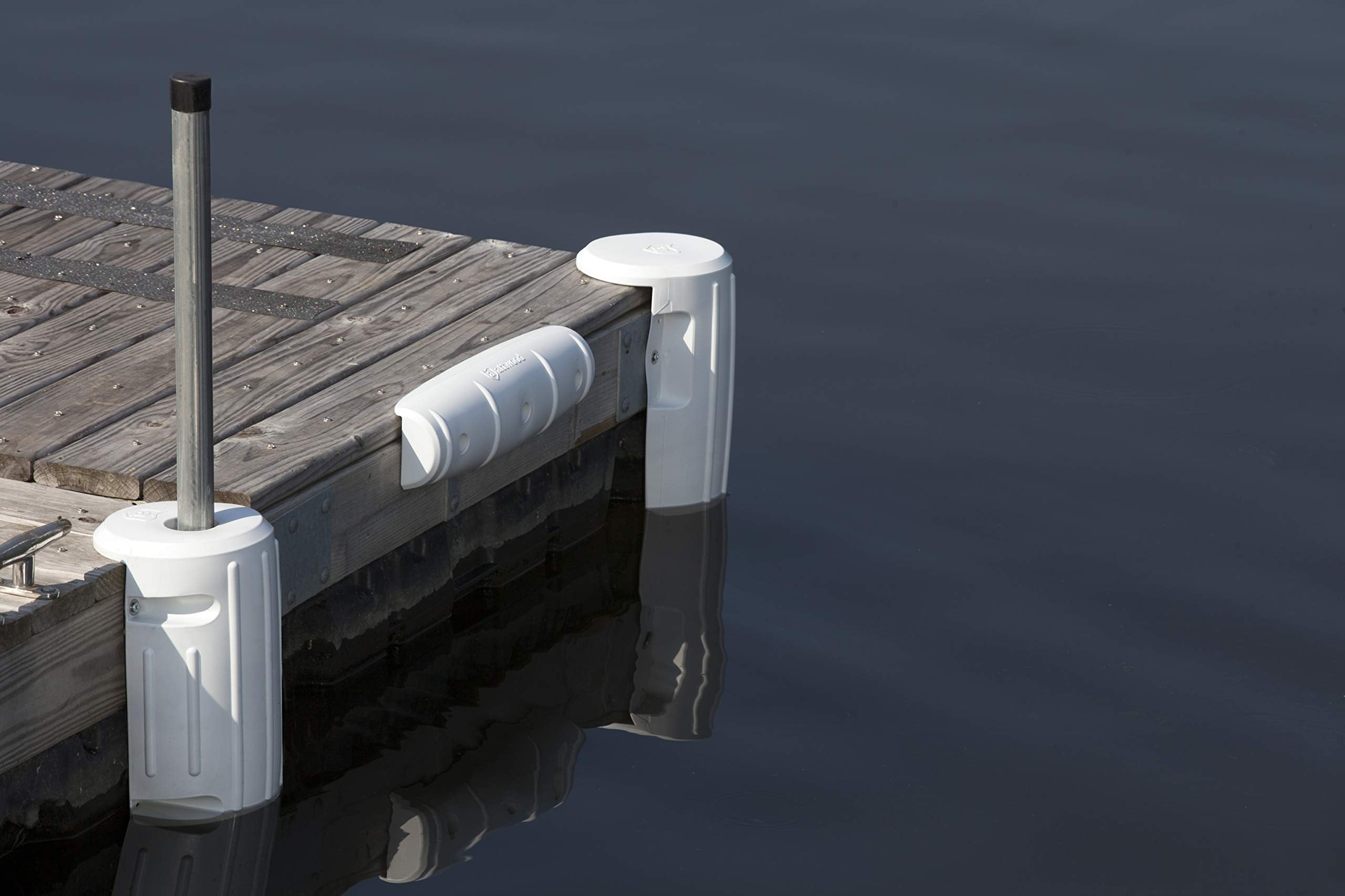 18-Inch Straight-Edge Dock Fender, White attwood 93532-1 Softside UV-Resistant Marine