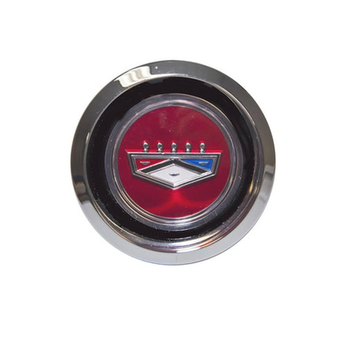 Magnum Wheel Center Cap Scott Drake C9OZ-1130-RED with Crest Logo Red