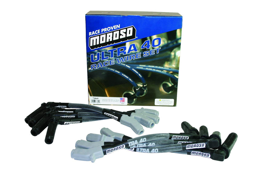 Sleeved Moroso 73849 Spark Plug Wire Set, Fits GM LS Engine when using Moroso 68476 Billet Valve Covers and Smart Coils