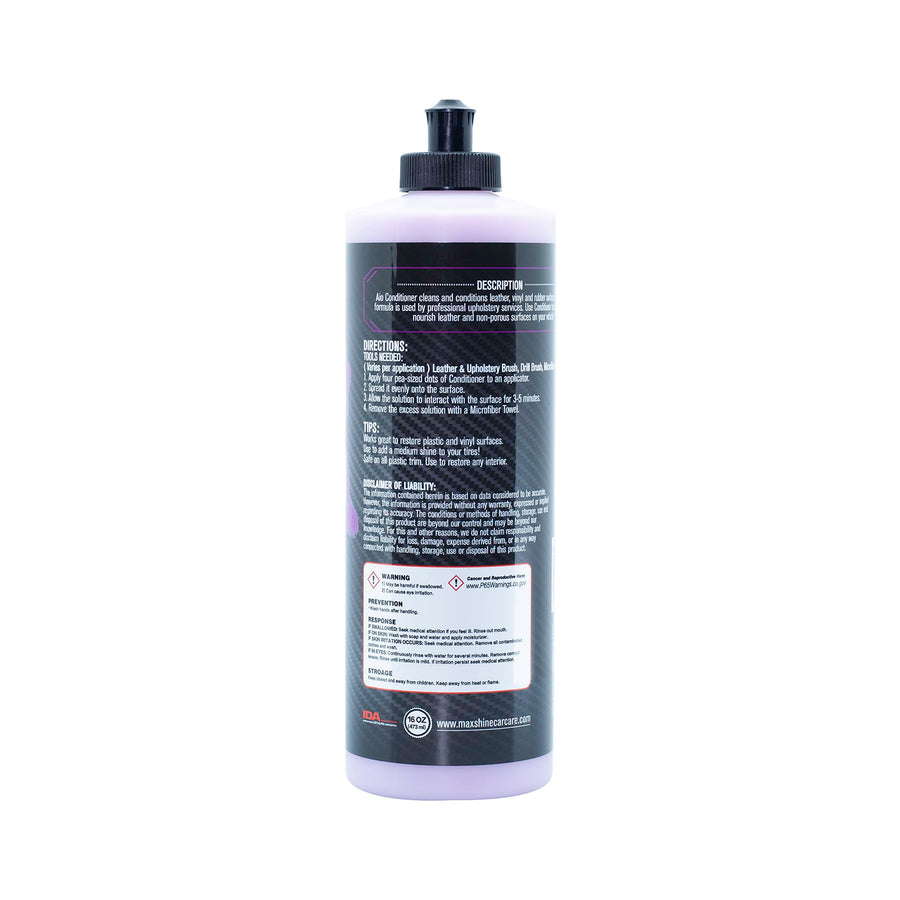 Maxshine All-in-One 16oz Premium Leather Conditioner & Cleaner – Detailing Solution for Car Seats, Sofas, Chairs & More – Safe for Leather, Vinyl & Plastic Surfaces