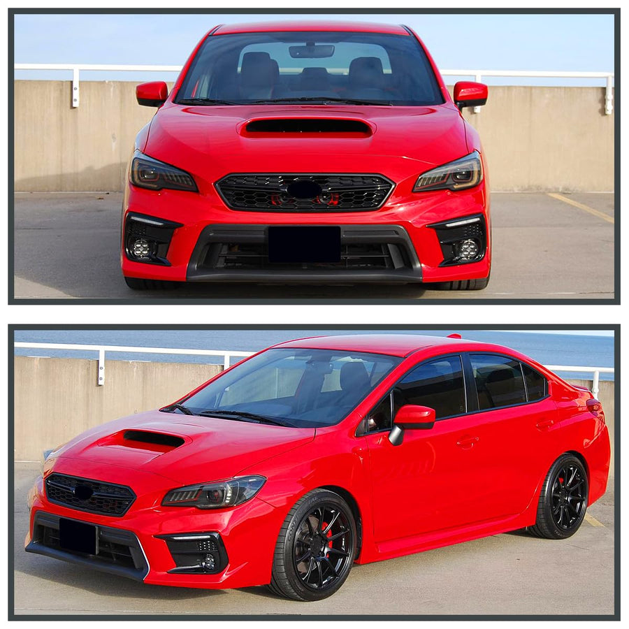 Switchback LED DRL Sequential Fog Lights Bezel Spec-D Tuning Compatible with 2018-2021 Subaru WRX STI