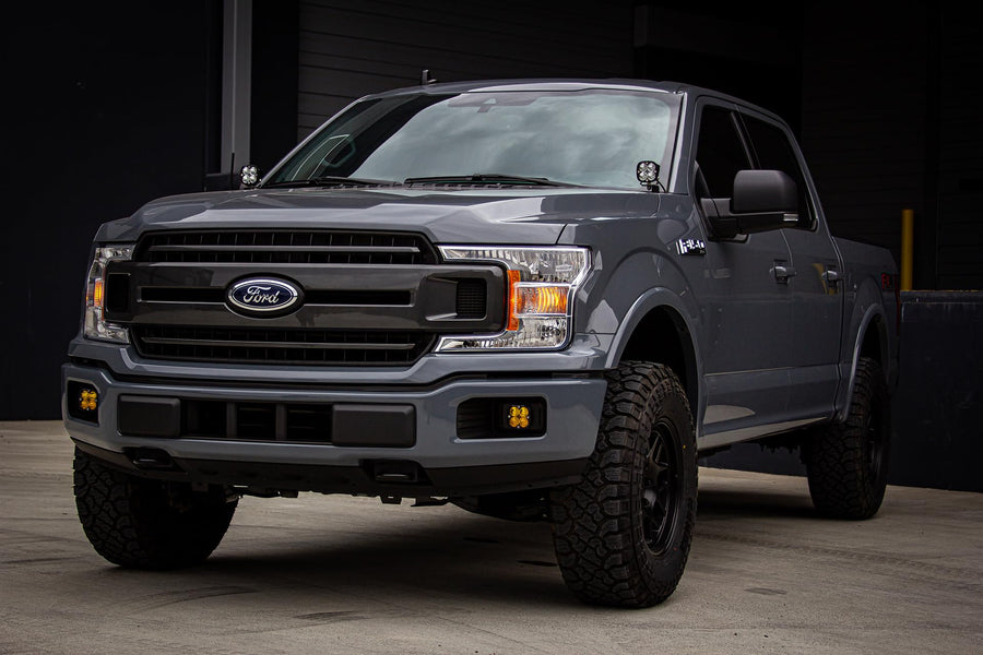 Baja Designs A-Pillar LED Light Kit Squadron Pro for Ford F-150 Truck 2015-20 - Includes Wiring Harness (Clear Lens Pack)