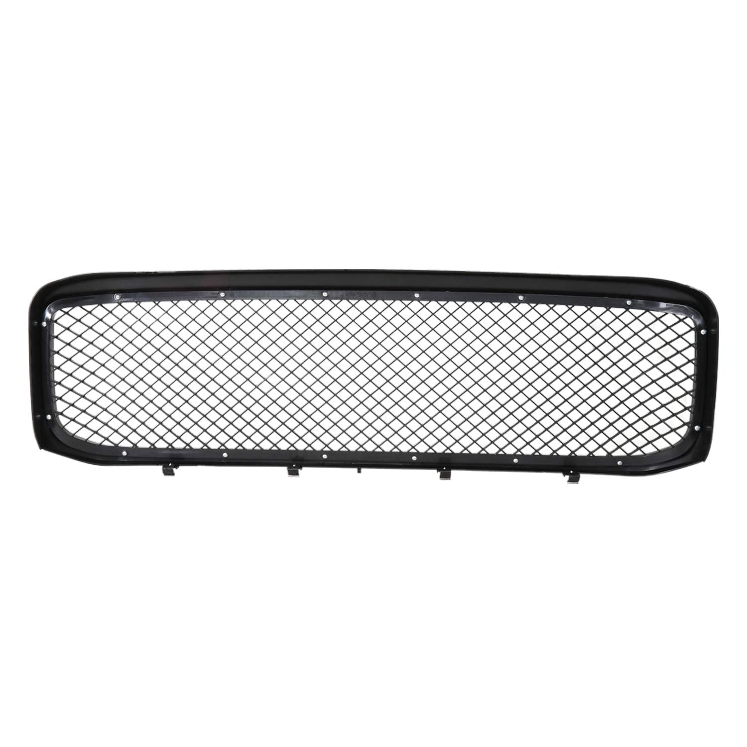 Honeycomb Mesh Hood Grille Spec-D Tuning Glossy Black Compatible with 1999-2004 Ford F250 F350 F450 Super Duty 2000-2004 Excursion
