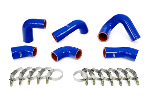 HPS Blue Silicone Transmission Oil Cooler Hose Kit Replacement/Compatible for 2007-2016 Mack Trucks MP7 Engine OE Part # 22882156, 21251570, 21548313, 21794132, 21794129, 21209748, 57-1720-BLUE