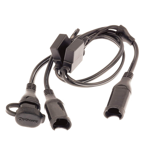 TECMATE Optimate O-05 Cable, Y-Splitter, SAE in to 2 x Fused SAE Out