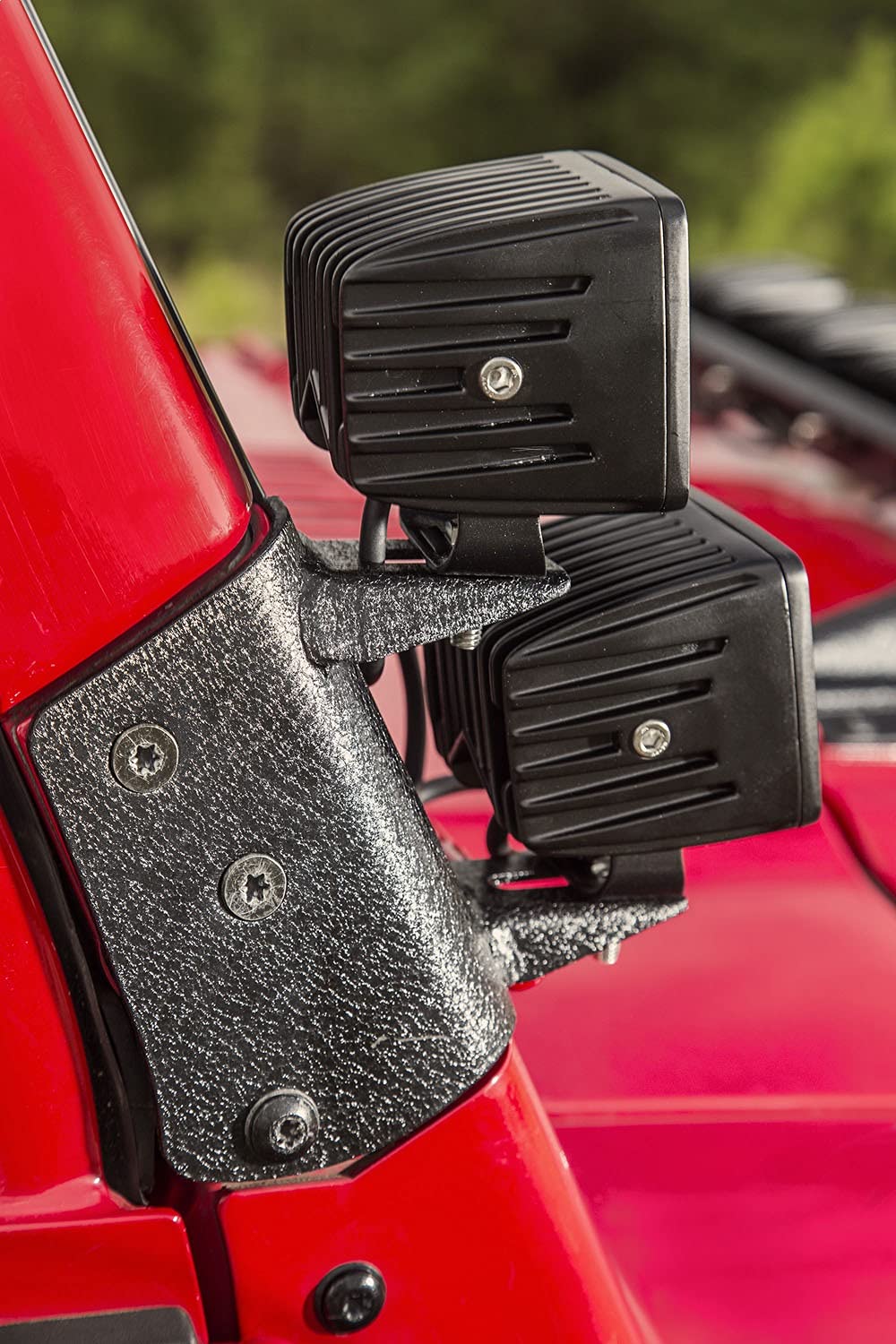Light Mount Rugged Ridge for Jeep Wrangler TJ/LJ | Dual A-Pillar, Heavy Duty Steel, No Drill | 11232.36 | Fits 1997-2006 Jeep Wrangler TJ/LJ