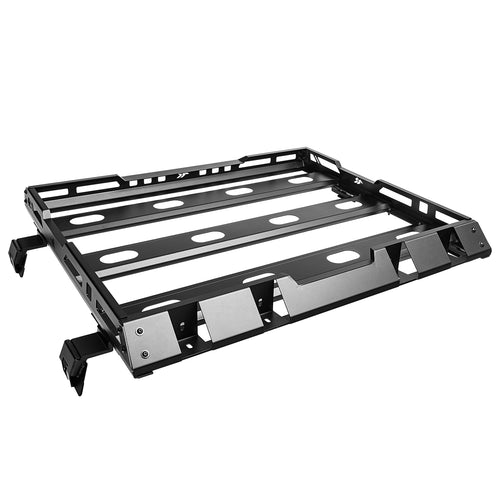 Rugged Ridge Roof Rack for Jeep Wrangler/Gladiator w/ Basket | Low-Profile Design | 11703.05 | Fits 2018-2025 Jeep Wrangler JL 2-Door; 2020-2025 Jeep Gladiator JT w/ Hard Top