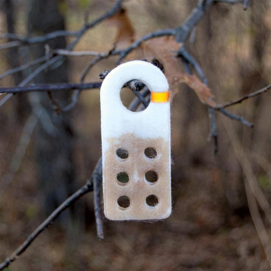 HME Vent Wick Reflective Effective Easy-to-Dip Versatile Hunting Scent-Absorbing Wick with 6 Holes & Highly Reflective Orange Band