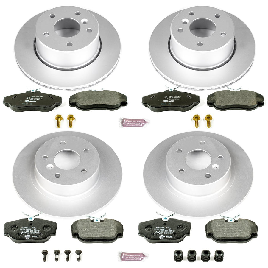 Power Stop ESK6153 Euro-Stop Front & Rear Brake Kit For Land Rover Discovery 1999-2004 [Model Specific] L& Rover