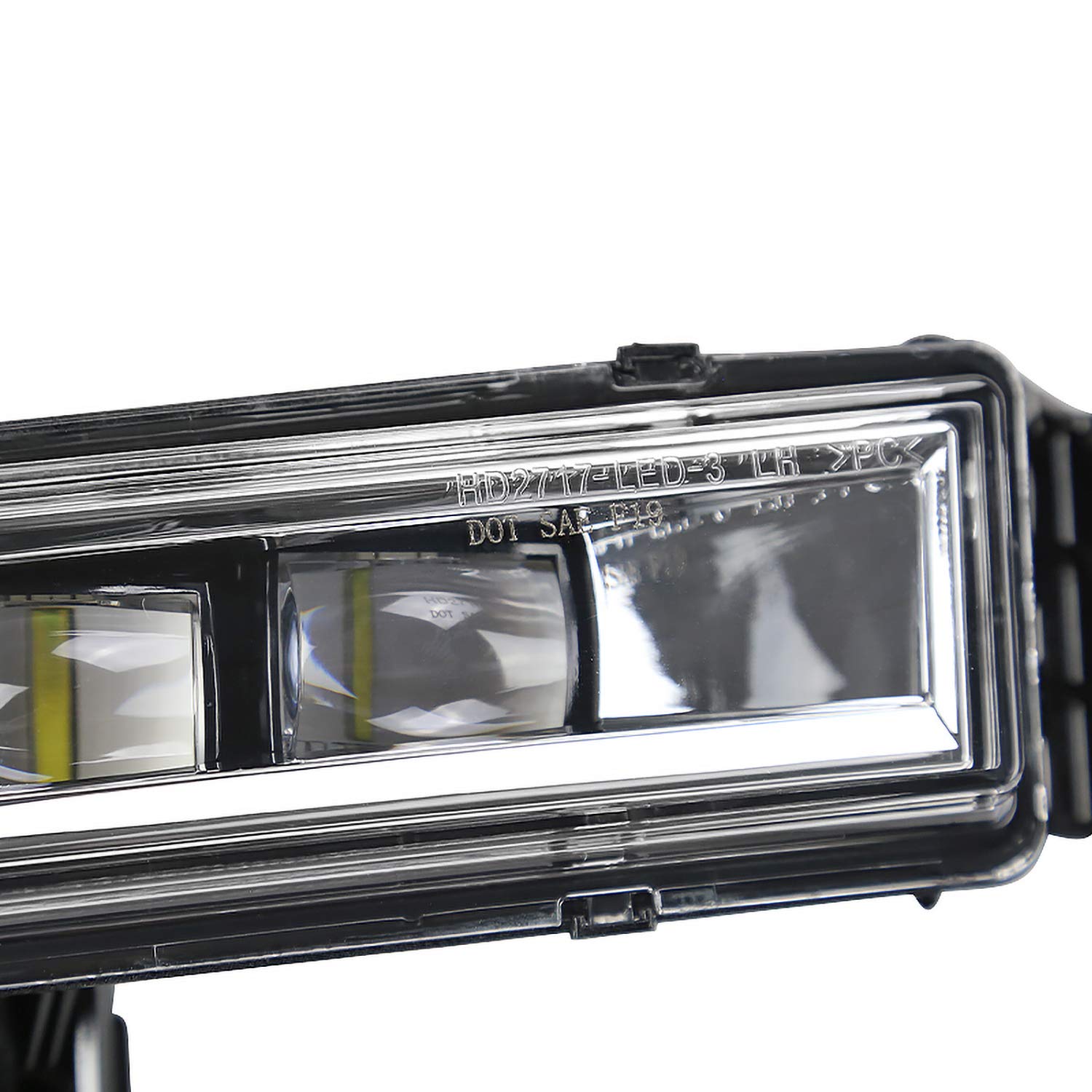 LED Fog Lights SPEC-D TUNING + Built-In LED Bulbs + Switch Compatible with 2019-2020 Honda HR-V, L+R Pair Assembly