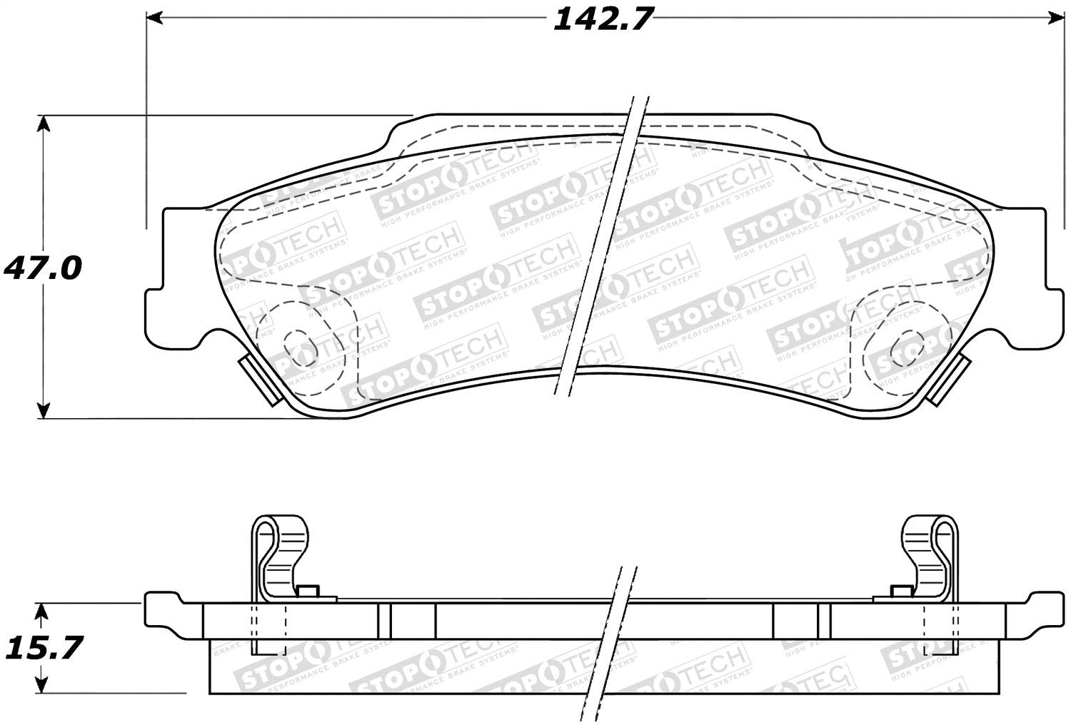 Street Select StopTech Brake Pads 305.07290