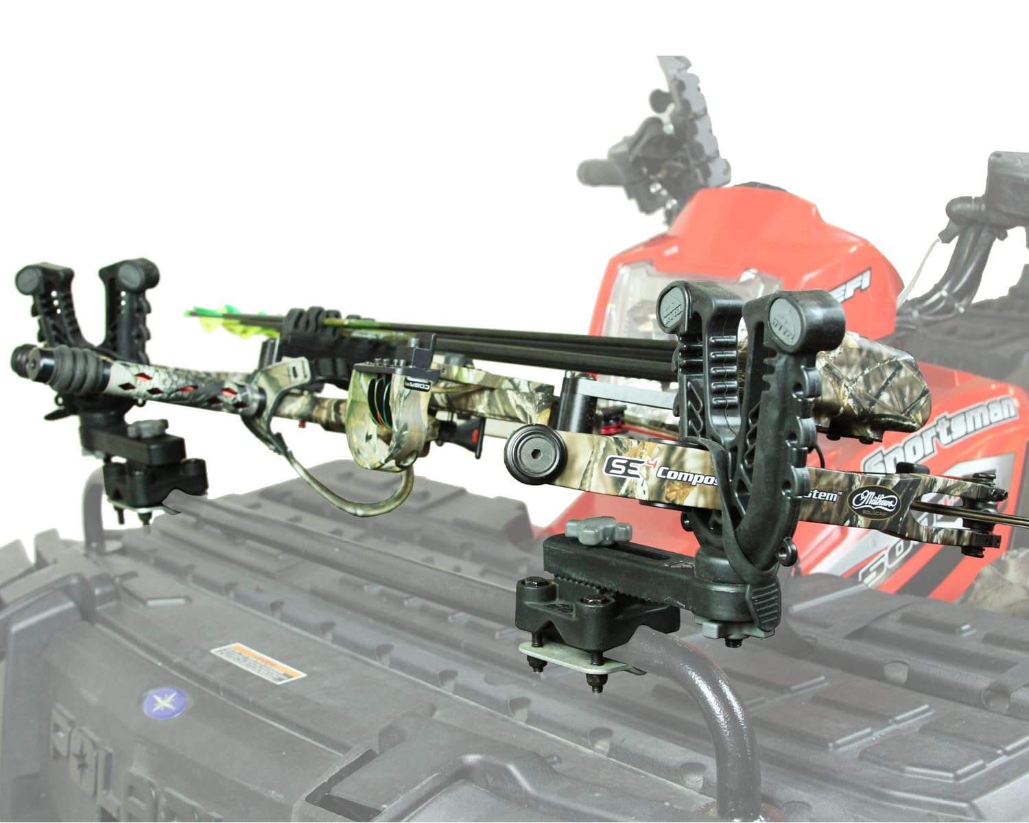 FlexGrip Pro Mounting Rack for Gun, Bow, Tools, Utilities - ATV TEK, Single Rider