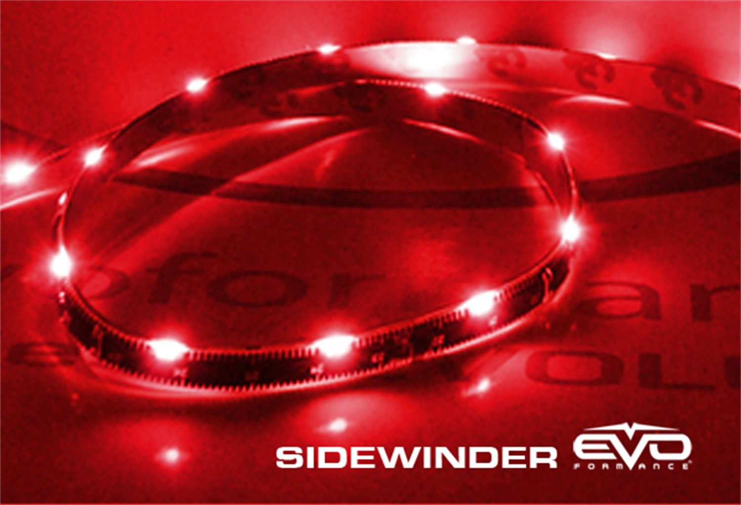 EVO Formance CIPA 93336 LED Sidewinder Eyebrows, Red