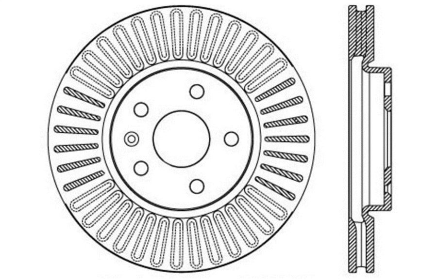Sport Drilled/Slotted Brake Rotor StopTech 127.62120L (Front Left), 1 Pack