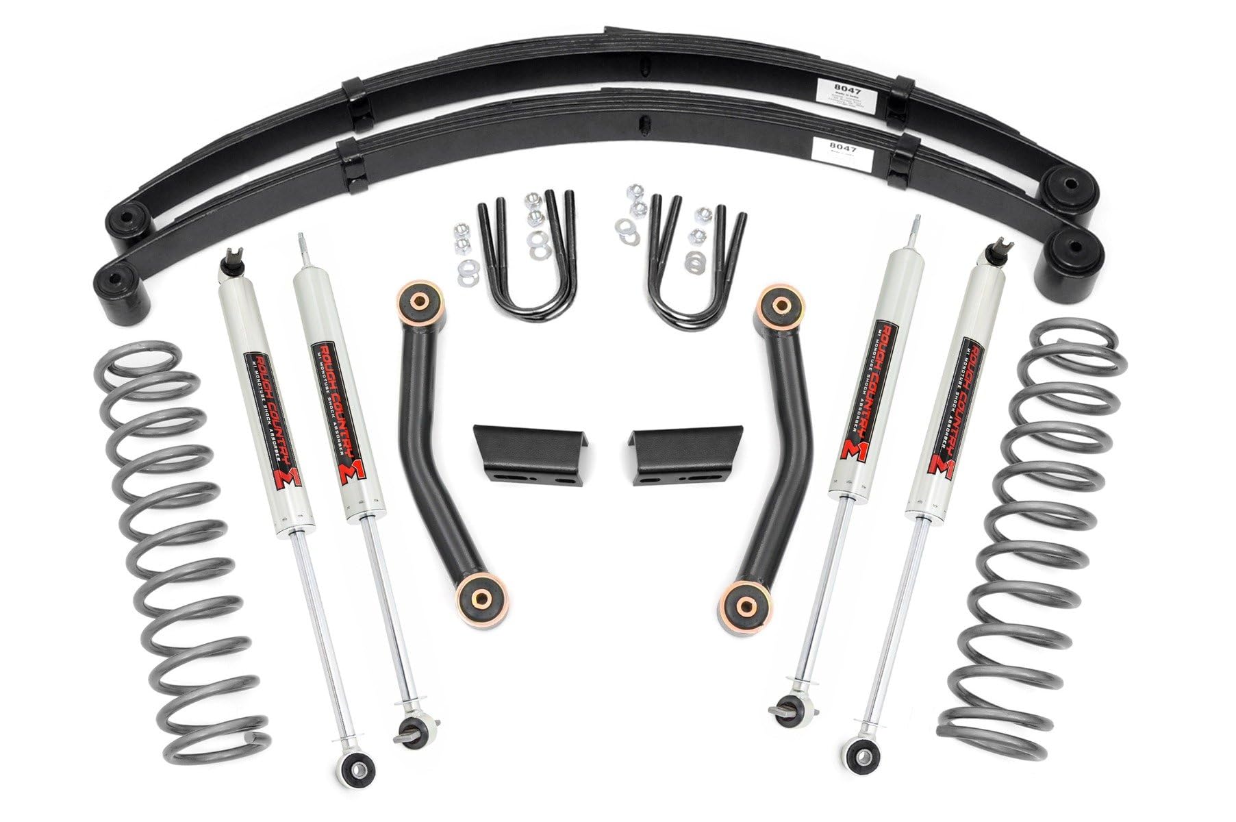 3" Lift Kit Rough Country for 1984-2001 Jeep Cherokee XJ 2WD/4WD - 63041