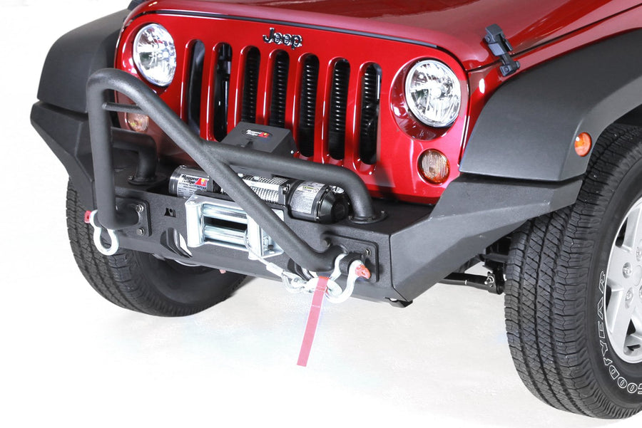 Rugged Ridge XHD High Clearance Bumper End Kit, Front | Textured Black, Steel | 11540.24 | Fits XHD Bumpers from RuggedRidge