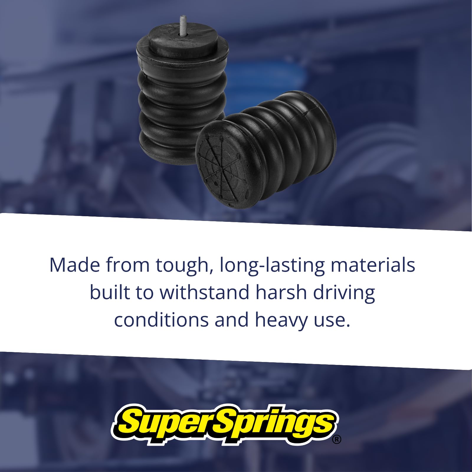 SumoSprings SSR-601-47 | Rear SumoSprings for Nissan NV200, Chevrolet City Express, Black
