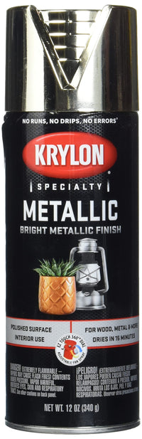 Krylon Metallic Paint K01701A77, Bright Gold, 11 oz.